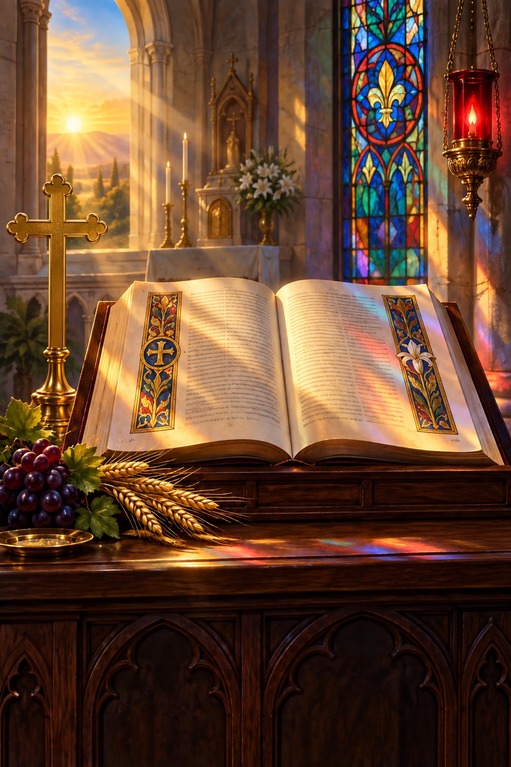 Illustrated cover for Daily Mass Readings